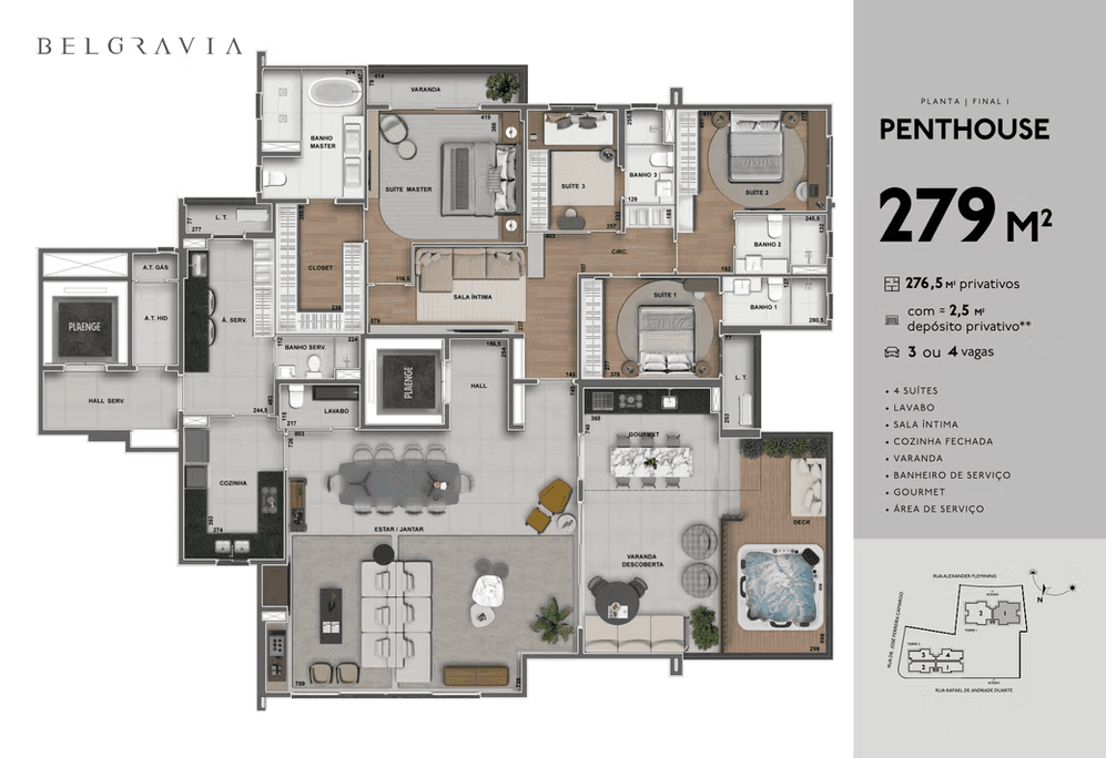 Penthouse Living — Belgravia 279m²